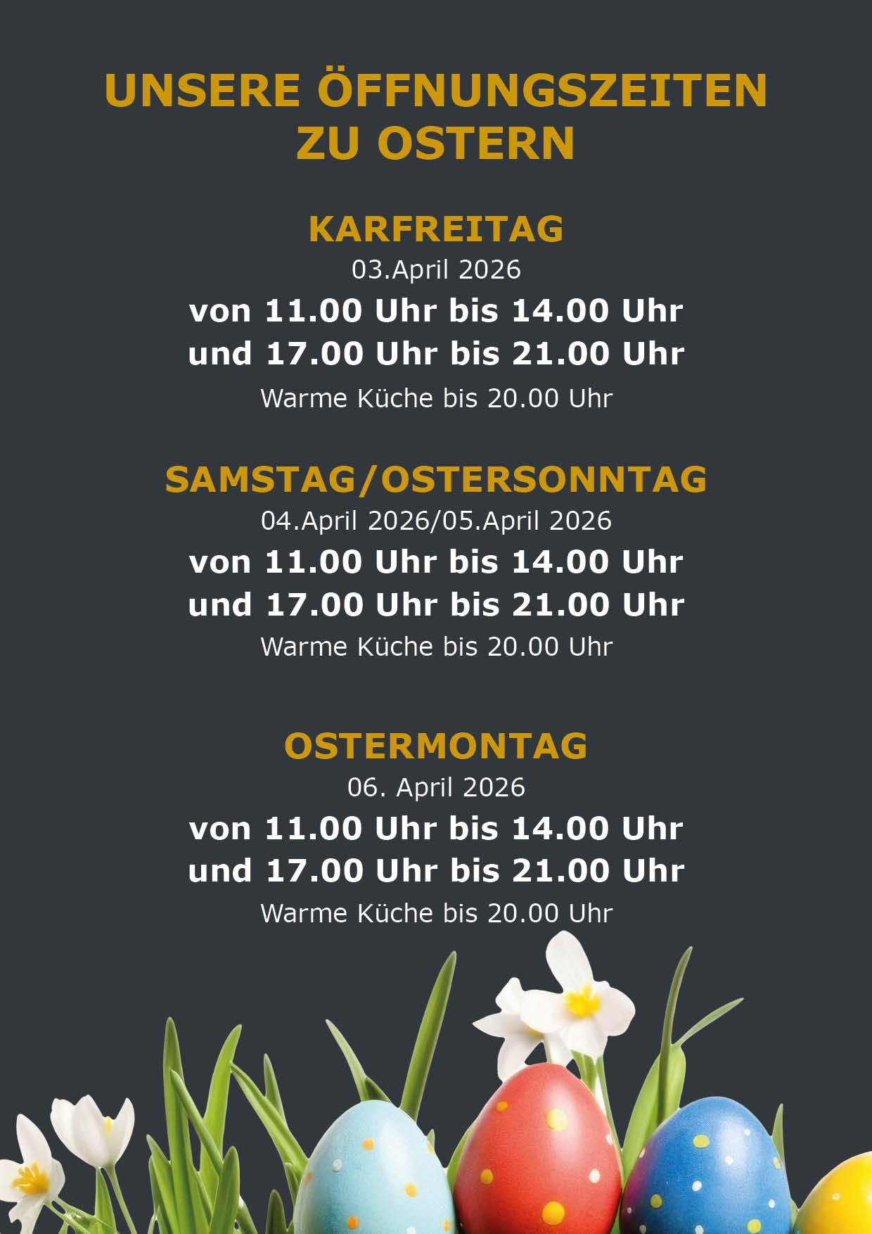 a4 Öffnungszeiten Ostern